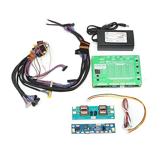 Comphic Nouveau Testeur D'éCran de Test LCD/LED pour Ordinateur Portable + 14 Câbles Lvds + Panneau de Kit D'Outils Onduleur Prise UE