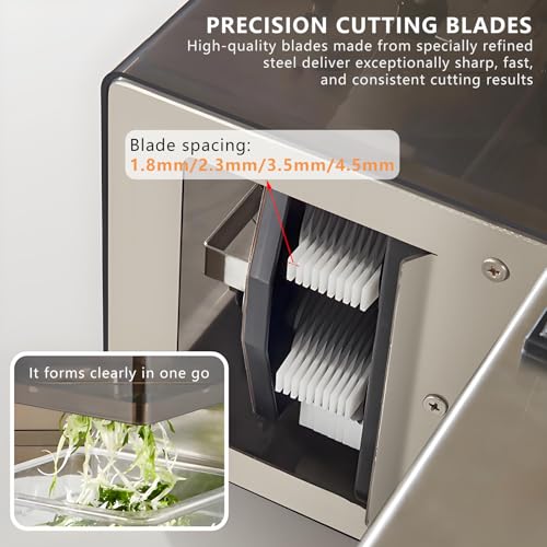 Cortador eléctrico de verduras comercial 700 RPM 2.3mm miniatura 5
