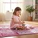 YYLXIA Axolotl Blanket for Girls & Women, Cute Axolotl Gifts for Kids, Teens, Flannel Throw Blanket 50x60 Inch (Pink)