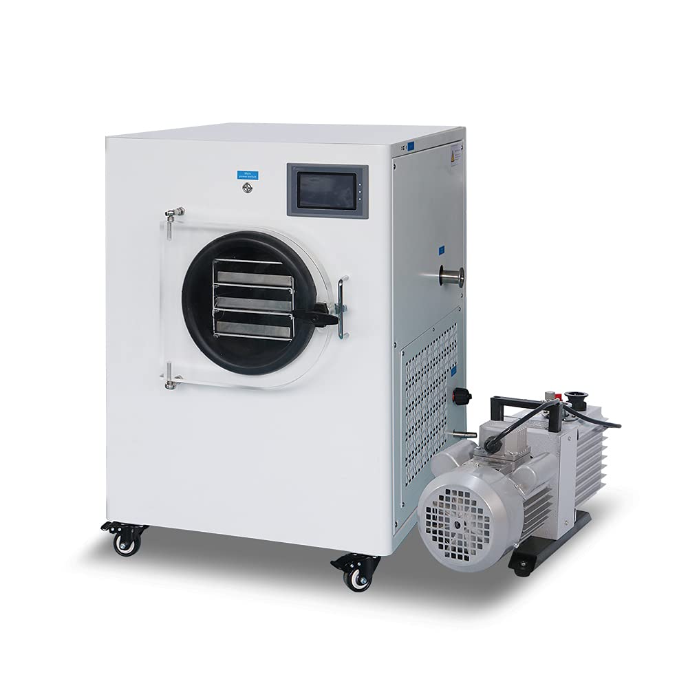 HNZXIB Freeze Dryer Vacuum Sublimation Dryer with Rotary Vane Vacuum Pump,110V