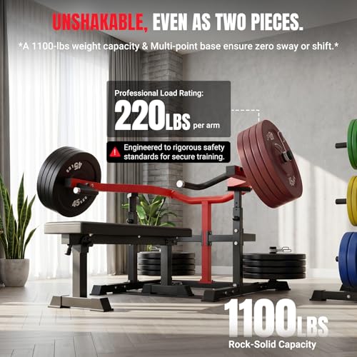 Image of Multi-Function All in 1 Weight Bench Set - Multi-Positions Heavy Duty Weight Lifting Sit Up Bench Workout Benchs Folding Bench Press for Home Gym