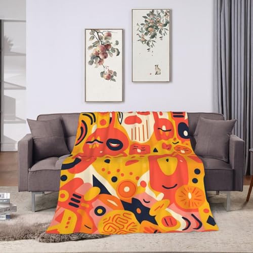 Couverture orange Mexpekil pour réchauffer vos nuits et vos hivers