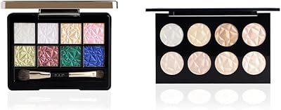 Spotlight Duo Chrome Palette Season 1 | Intensely Pigmented | Buttery Smooth Multi Chrome Shades Highlighter X8 (Glowing Goddess)