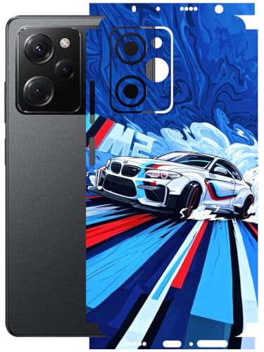 Image of AtOdds - Full Body Back Screen Guard Protector Film - Lamination Wrap Skin Sticker Compatible with Poco X5 PRO (5G) | Scratchproof Matte Finish (BWM)