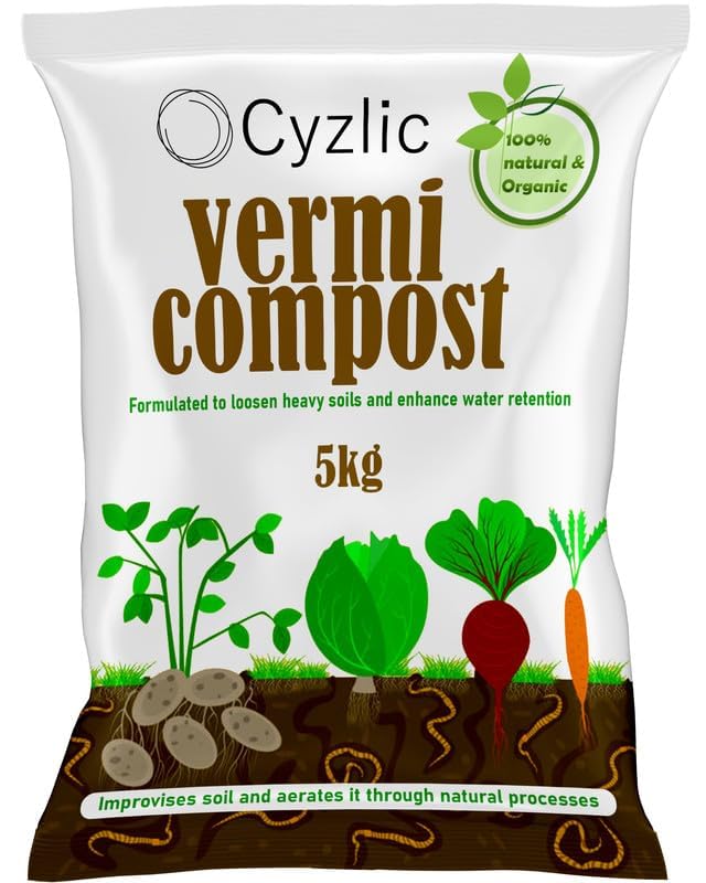 See full amazon price history chart for Cyzlic Vermicompost Fertilizer Manure For Plants 5 Kg |Vermi compost for plant| Organic Manure for Plants | Fertilizer for Home Gardening | Natural Booster for Flowering Plant 5Kg Cyzlic Vermicompost Fertilizer Manure For Plants 5 Kg |Vermi compost for plant| Organic Manure for Plants | Fertilizer for Home Gardening | Natural Booster for Flowering Plant 5Kg (B0D2NRF1TB) Amazon Price History, Amazon Price Tracker