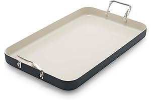 Comal de Piedra Volcánica: GreenPan Griddle Pan para Cocina Saludable