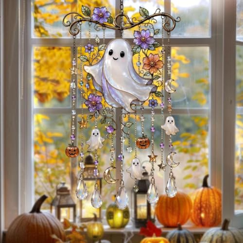 Campanas de viento con colibrí para exteriores y atrapaluz acrílico 2D decorativo para balcón 7