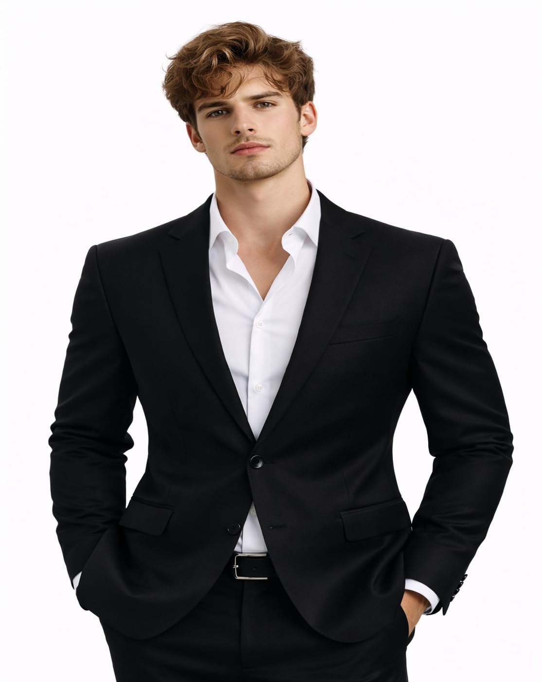 Men’s Formal Wear Black Coat Jacket-picture-21