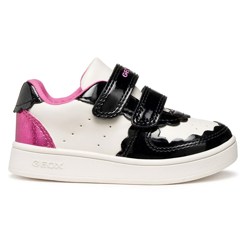 Geox Baby B Eclyper Girl Sneakers White/Black, 27 EU