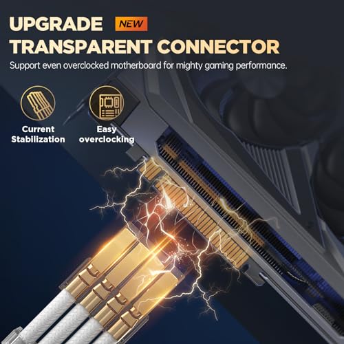 Image of AsiaHorse 16AWG PSU Cable Extension Kit, Sleeved Custom Mod GPU PC Audio Video Power Supply Soft Braided Cables with Comb Kit, 24P /8P to 6+2P / 8P to 4+4P 30CM