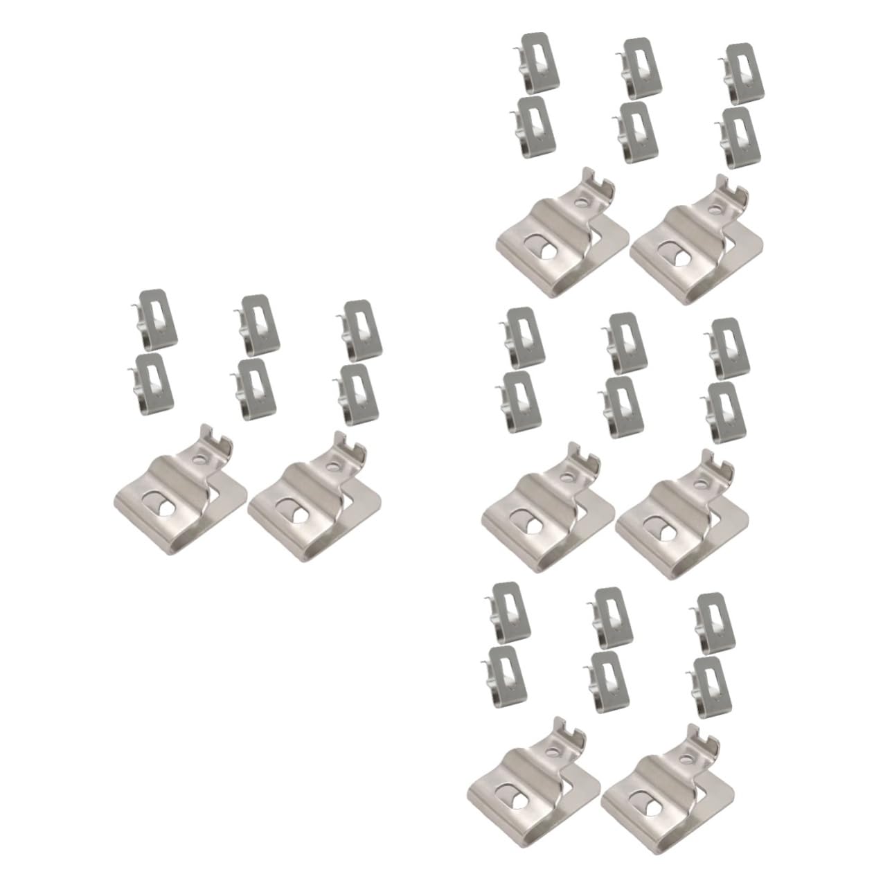 Tofficu 4 Set Fibbia Della Vita Utensile Cintura Porta Trapano Cintura Di Lavoro Chiave Gancio Ganci Per Cintura Degli Attrezzi Porta Clip Da Cintura Acciaio Inossidabile Argento 8 Pezzi*4