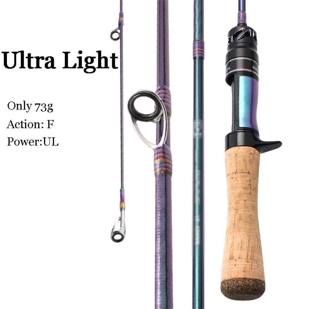 Wędka wędkarska z solidną przynętą UL Tip, żyłka 0,6-8 g, 2-6 funtów, Ajing Fast Ultralight do jezior i rzek Spinning