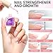 Nail Repair for Damaged NailsProtein: Pink 6 in 1 Natural Nail Strengthener and Growth - Long Lasting Nail Hardener Extra Strong and Growth - Nail Strengthener for Thin Nails and Growth