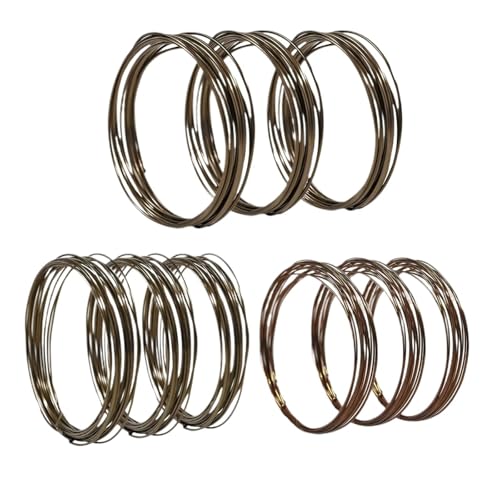 Alambre de Aluminio para Bonsái Kit de alambre for bonsái: 9 rollos de alambre de aluminio anodizado for entrenamiento de árboles en 3 tamaños for dar forma y estilizar bonsáis de interior.