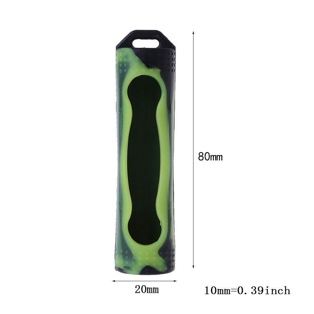 Portable Battery Film Shockproof Silicone Sleeve 1 Slots Cover Anti-slip Bag Storage Box For 18650 Battery Battery Case Holder Box Bracket Stand Shelf Storage Container Pack Cover Organizer Bag Pouch