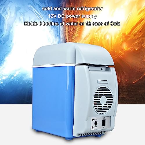 Image of Car Fridge 12V DC Power Supply Cold Warm Dual Use Electric Cooler Summer Refrigeration Portable Mini Car Refrigerator (for Cars)