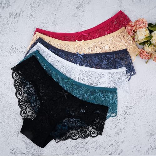 Image of Sunm Boutique Sexy Underwear for Women, Cheeky Lace Women's Panties, Breathable Bikini for Ladies