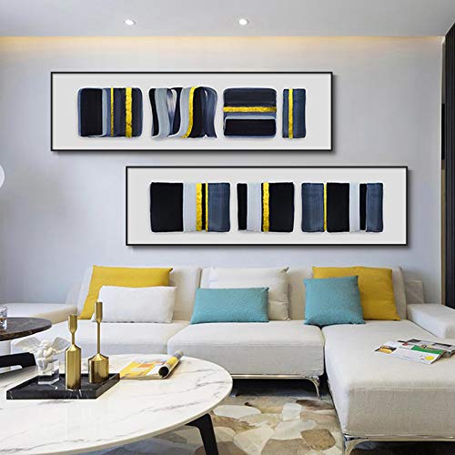 Affiches et impressions peinture de décor abstrait platine noir blanc diptyque vertical