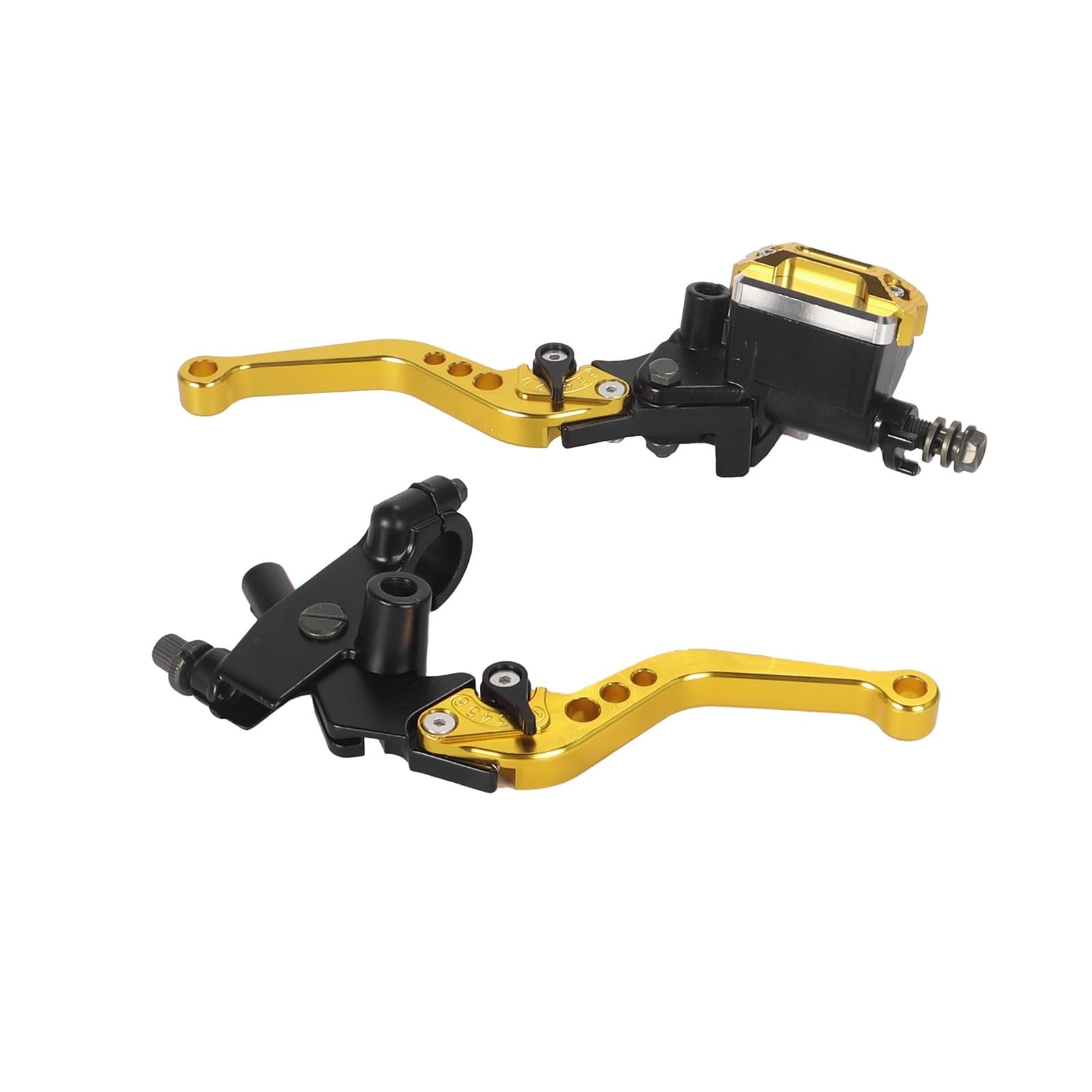 NHGFdfs Motorcycle Clutch Brake Lever Motorcycle Adjustable 2pcs 7/8'' 22mm Handlebar Master Brake Cylinder Reservoir Hand Levers