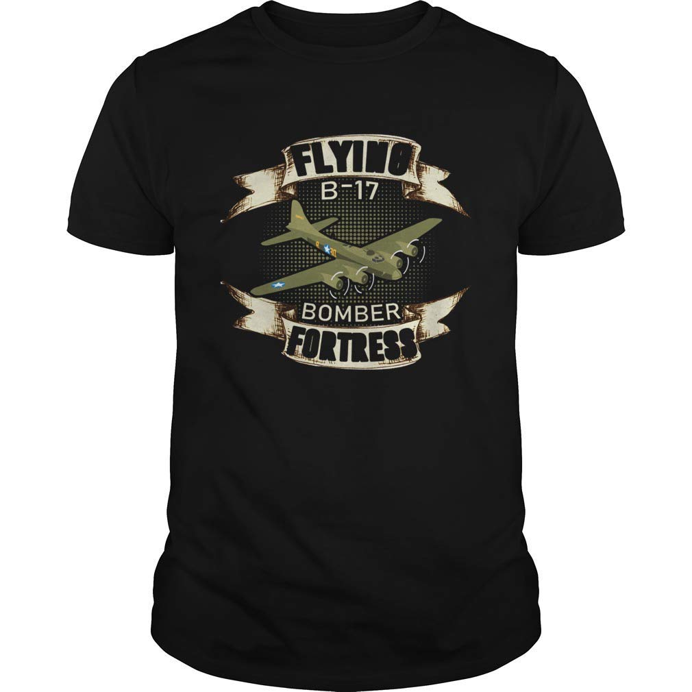 Vintage B17 Bomber WW2 Plane Aviation Airplane Tshirt.