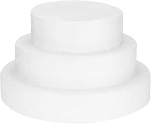 Uxcell Round Foam Cake Dummy 12 Inch X 2.8 Inch Circle Dummy Cake Set For Wedding Cakes Birthday Cakes Crafts 1 Pack 2625b1c3 7a6a 4c69 Bf74 Ed5496bb613c.6081c2253771700705662b3b2ebec81f