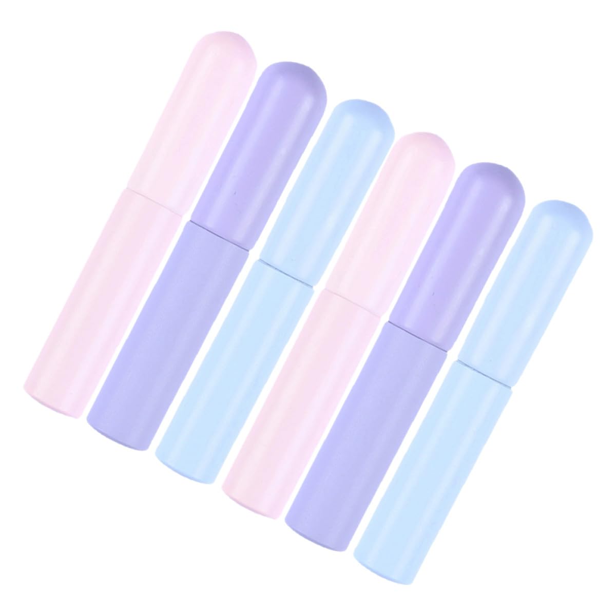 Pinceles para labios de silicona Zerodeko, juego portátil multiusos para brillo y labial 8