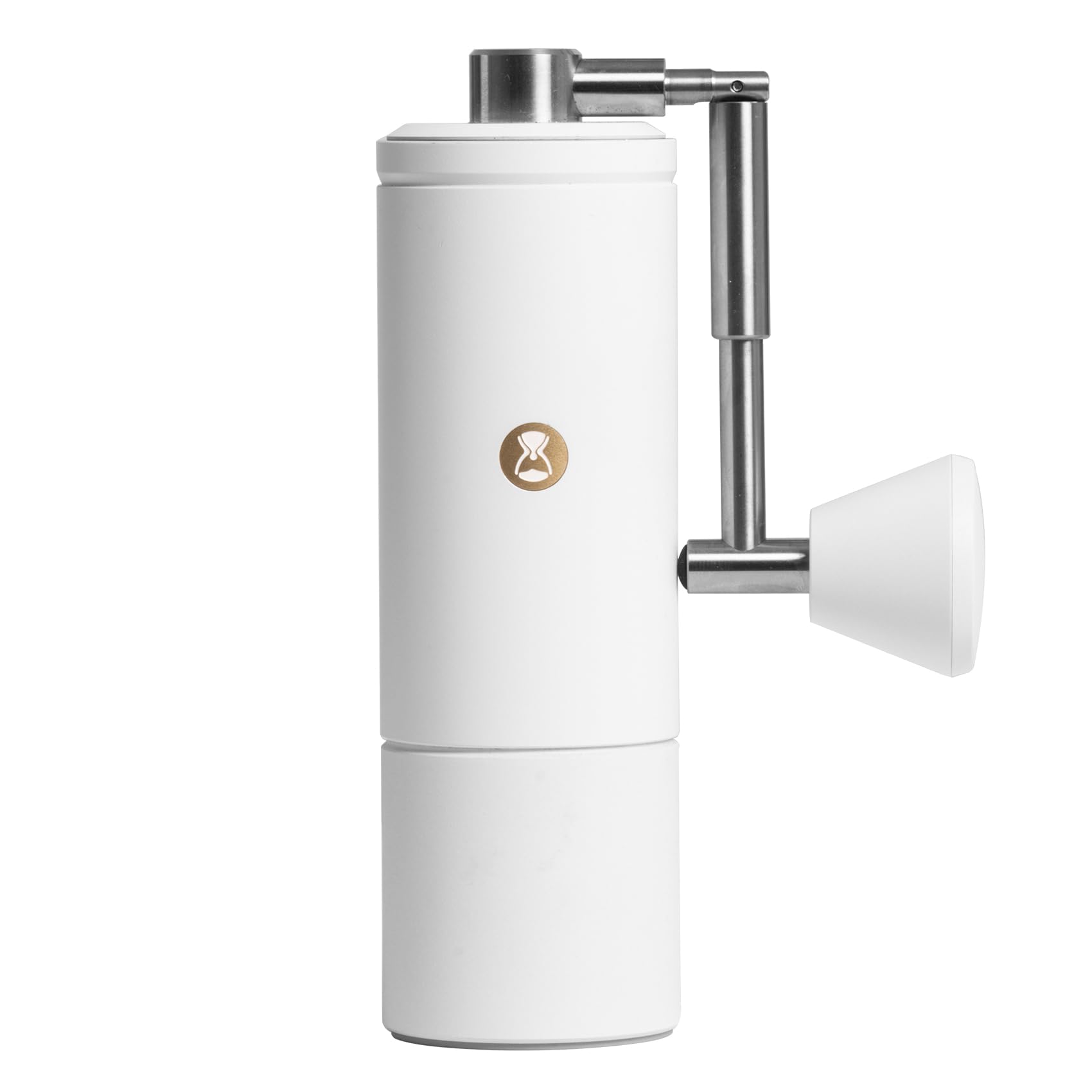 TIMEMORE C5 Pro Handkaffeemühle mit S2C-420-III Kegelmahlwerk, 0,031mm Präzisionsverstellung, vollmetallische tragbare Handmühle für Espresso/French Press/Pour Over - Weiß