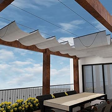 retractable pergola shade kit