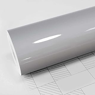 Gray Gloss Vinyl Roller for Cars Kitchen Appliances Multipurpose 160cm (1ft 60cm) Space by 60cm Length