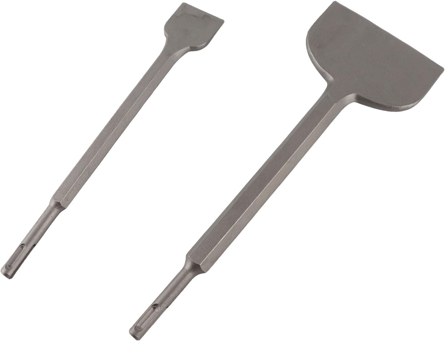 Professional Wide Tile Removal Chisel Heavy Duty Cranked Angled Floor Scraper with Round Shank for Removing Old Tiles Mortar Concrete Thinset Chrome Steel Forging Durable Ma