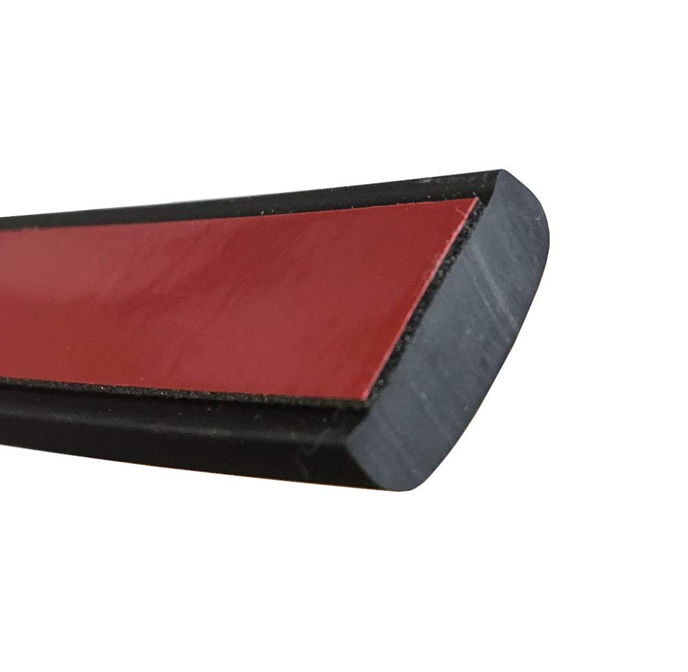 Moldura universal NEGRA (tira 5m) auto-adhesiva PVC protección paragolpes y decorativa.