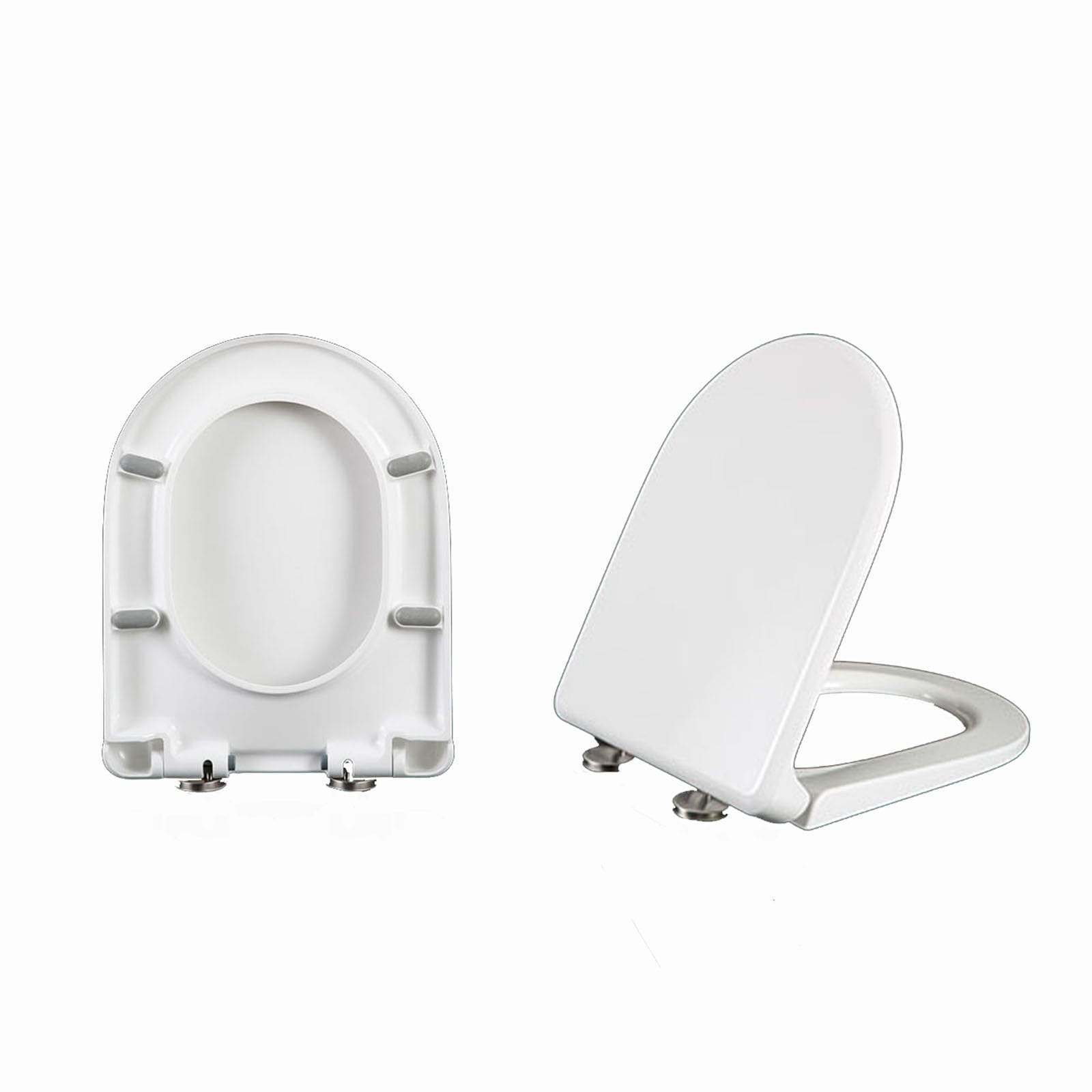 FLYIODFCXV Toilet seat, With Quick Release and Easy Installation White(37 * 46cm)