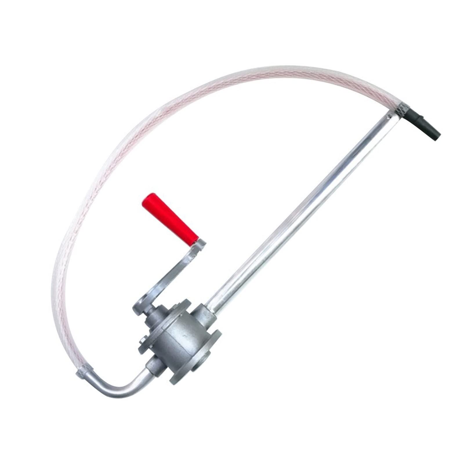 Mini Power Aluminum Alloy Hand Crank Pump - Portable Fuel, Water, and Liquid Transfer Pump