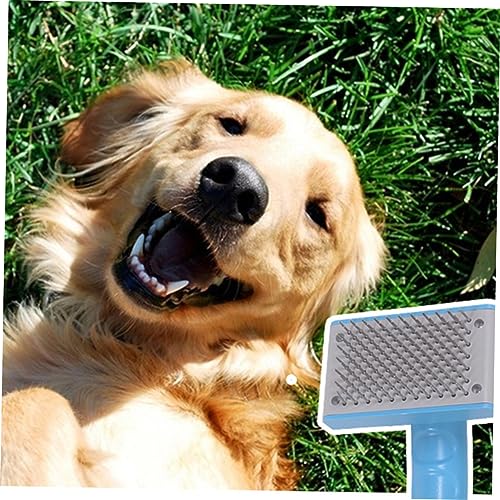 VILLFUL Hundebürste Mit Stachelzähnen Zum Entfilzen Und Entfernen Von Unterwolle Pflegendes Hundegrooming-Tool Mit Rutschfestem Griff Komfortable Pflege Für Hunde Und Welpen