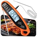 Otemly Digital Meat Thermometer for Cooking with Dual Probe, Large Backlit & Calibration, Kitchen Food Thermometer for Candy, Oven, Grill, BBQ, Smoker, Oil Fry Instant Read Thermometers Gift for Dad