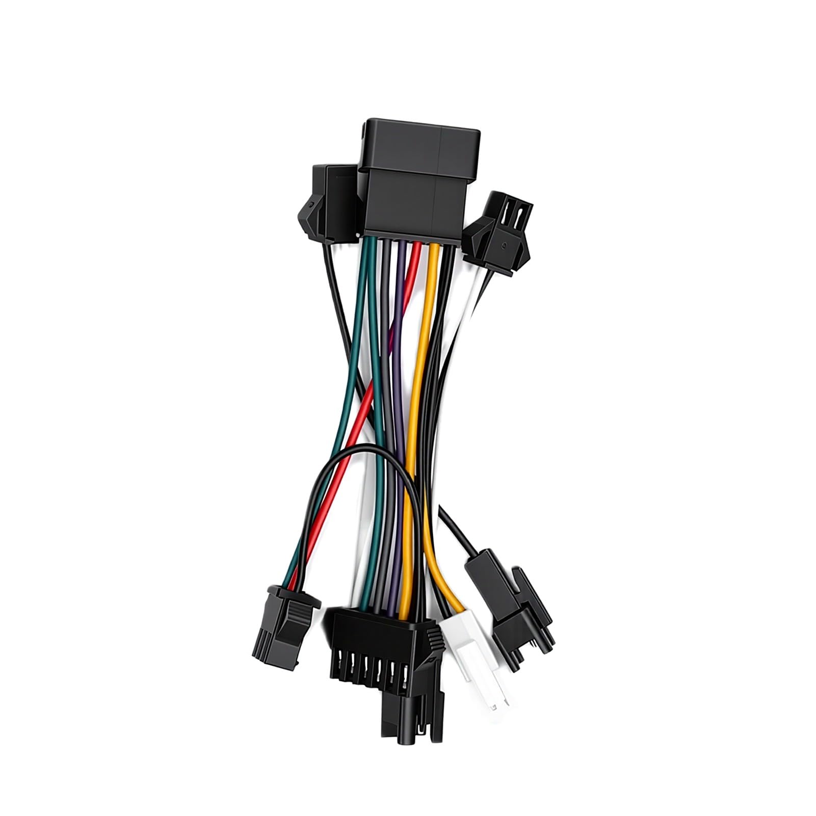 Alomejor Luces para Bicicleta Juego de Luces para Bicicleta Eléctrica con Faro LED y Luz Trasera, Lámpara Delantera de 4 LED de 400 LM con Bocina e Interruptor de Control del Manillar para Viajeros