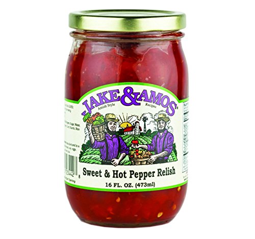 Jake & Amos Sweet & Hot Pepper Relish, 16 Oz. Jar (Pack of 6) image 3