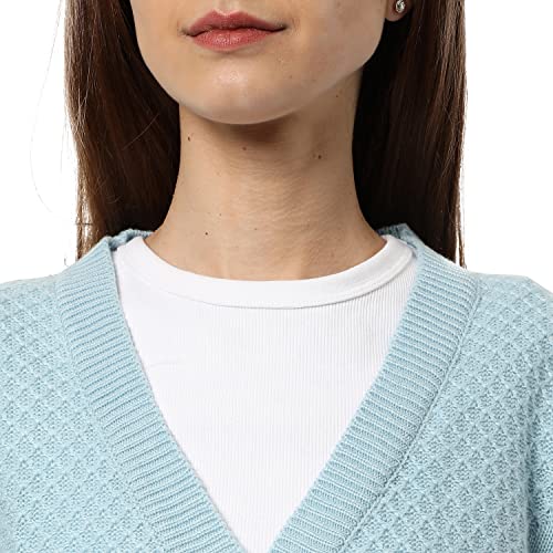 Image of PINACOLADA Women's Zip-Front Hoodie with Contrast Drawstring for Casual Wear | Hooded Neck | Long Sleeve | Zipper Closure | Cotton Sweatshirt Crafted with Comfort Fit for Everyday Wear