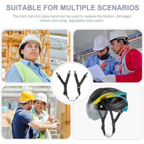 Correas de barbilla para casco obrero de nylon plastico, repuestos de sujecion ajustable 6