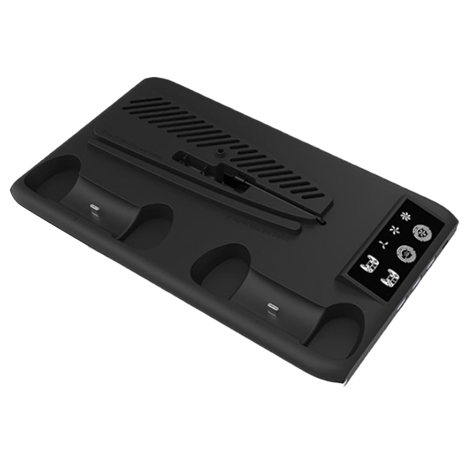 Supporto multifunzionale per ventola di raffreddamento per PS5, base in ABS con luci a LED, ideale per console di gioco, prestazioni migliorate e dissipazione ottimale del calore