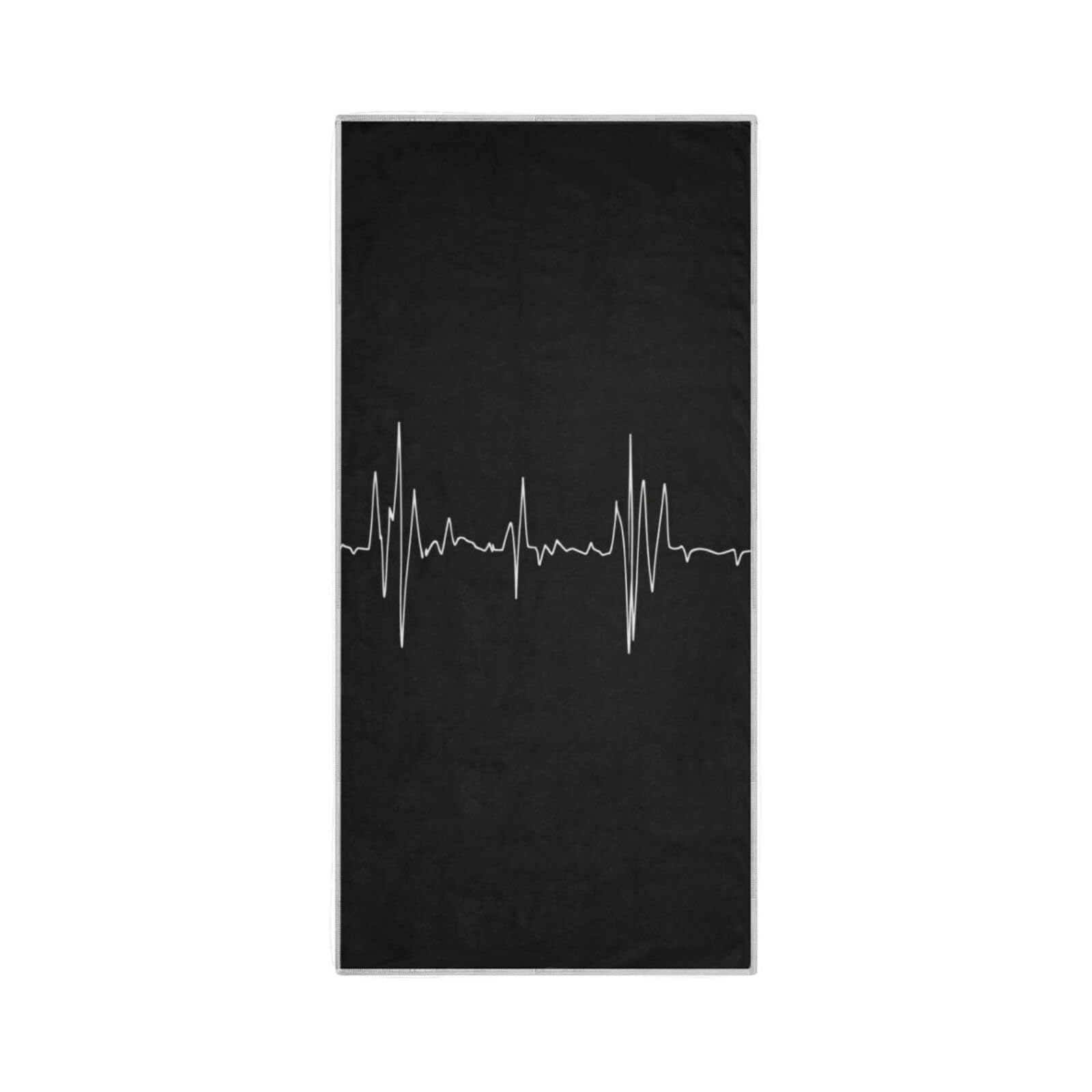 Yoogain Electrocardiogram Hand Towels Microfiber Quick Drying Hand Towel washcloths Bulk Gym Clothes Bag Sports Hand Towel 30