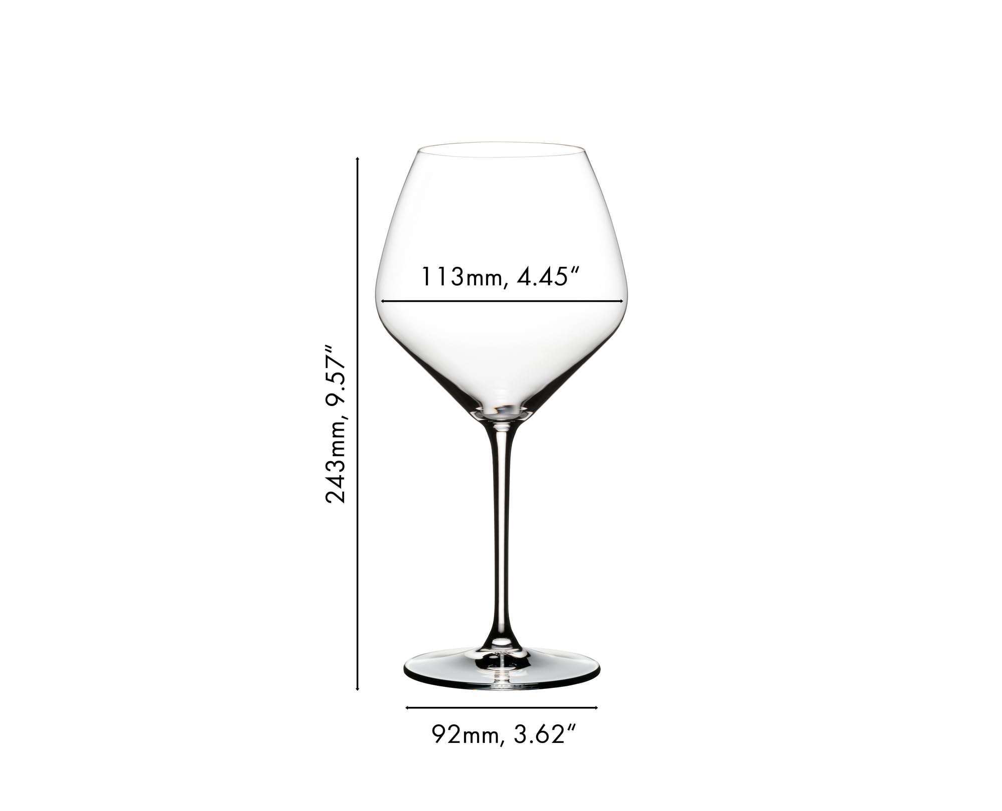 RIEDEL Extreme Pinot Noir Lot de 2 verres transparents