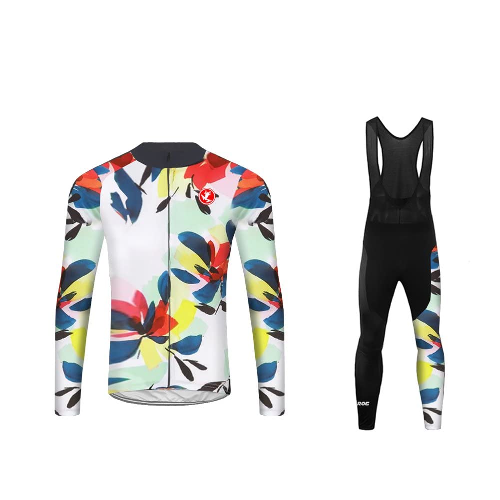 UGLY FROG Invierno Ciclismo Maillots Chaqueta para Hombres con Tirantes Manga Corta Transpirable Secado Rápido con 20D Acolchado Gel Culotes Pantalones Cortos Térmico