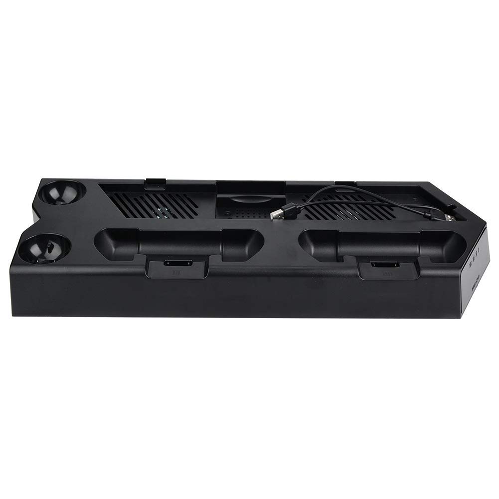 Chargeur,Caricatore controller Stazione di Ricarica 3 in 1 Base di Caricabatterie USB Due Ventole ad Alta Velocità integrate per Slim Pro VR