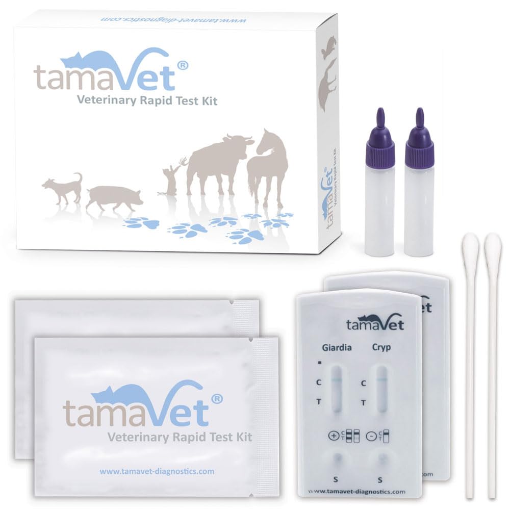 tamaVet® Multi 2TD test rapide Giardia et Cryptosporidium parvum - 2 tests  pour la détection de Giardia et Crypto pour chien et chat : Amazon.com.be:  Animalerie