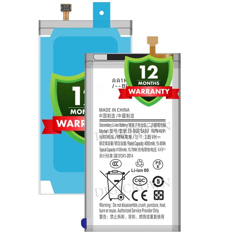 Image of Original EB-BG975ABU Battery Compatible for Samsung Galaxy S10+ | S10 Plus - (4100mAh) - 1 Year Warranty DF7
