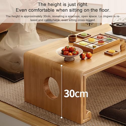Table basse japonaise pliante en U pour optimiser les petits salons encombrés - 7