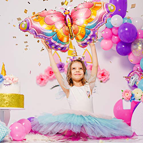 8 Pezzi Palloncini Farfalla Colorati Fogli