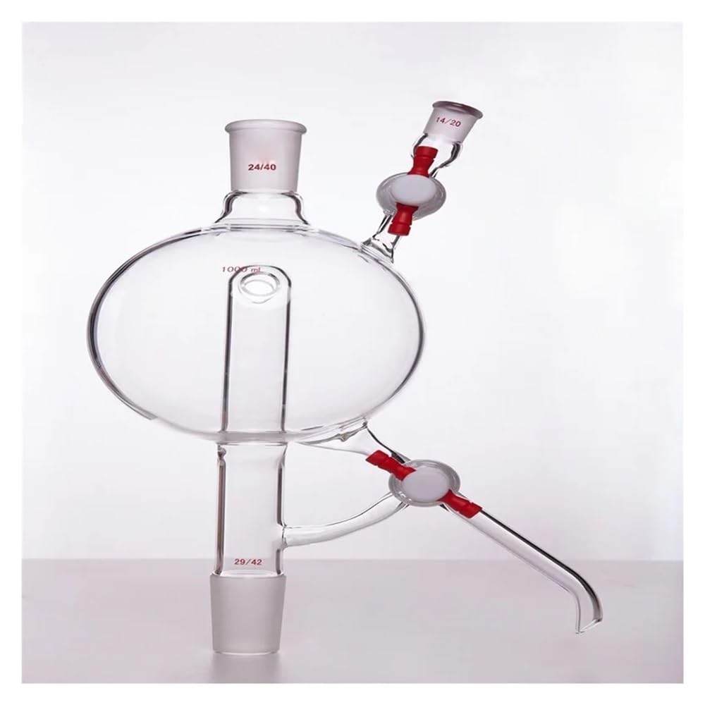 Capacidad del cabezal de destilación: 500 ml, 1000, vidrio borosilicato S23 Equipamiento de laboratorio