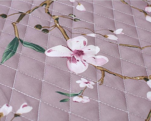 ZFF Toilettenmatten Anti-Rutsch-Matten Badezimmer dreiteiligen Reißverschluss Spitze Stoff doppelseitige WC-Sitzkissen WC-Sitzkissen (Color : H) – Bild 3